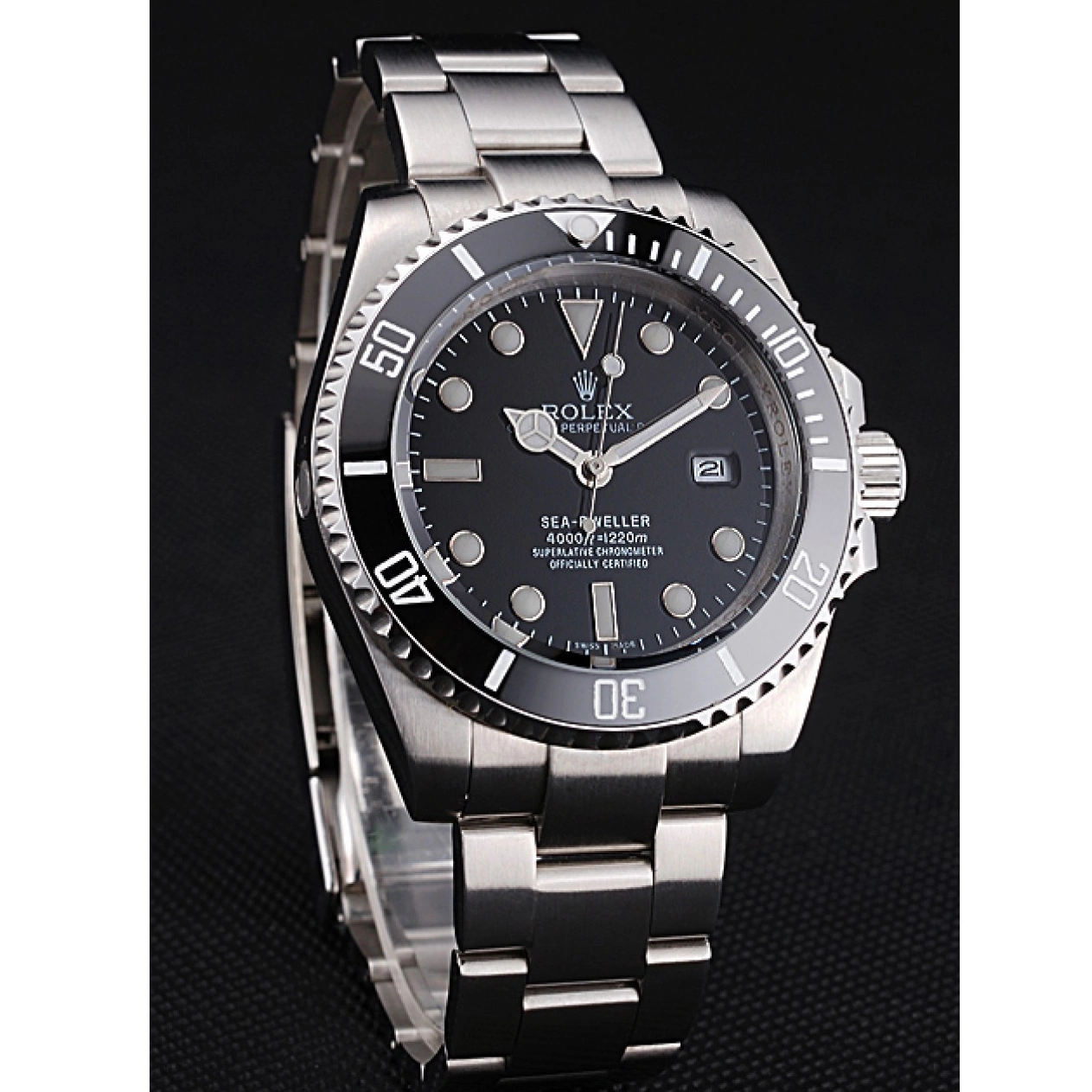 Aaa replica Case Black Rolex And 622837 Steel Bracelet Dial Stainless Dwellerr Sky 0723